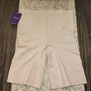 YUMMIE SIZE L/XL (12/14) NUDE MID-THIGH SHAPER